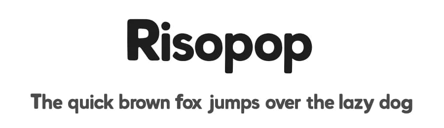 Risopop by Kong Font — Sans Serif Font