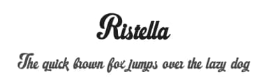 Ristella by Måns Grebäck — Script Handwritten Font — thumbnail 1