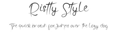 Ristty Style by Doni Dorra — Script Handwritten Font — thumbnail 1