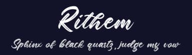 Rithem by Din Studio — Script Handwritten Font — thumbnail 2