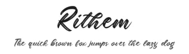 Rithem by Din Studio — Script Handwritten Font — thumbnail 1