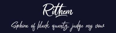 Rithem by Khurasan — Script Handwritten Font — thumbnail 2