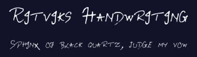 Ritviks Handwriting by Ritvik Kar — Script Handwritten Font — thumbnail 2