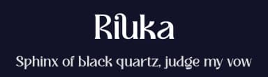 Riuka by HansCo — Serif Font — thumbnail 2