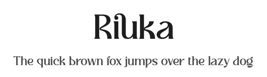 Riuka by HansCo — Serif Font