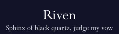 Riven — Sans Serif Font — thumbnail 2