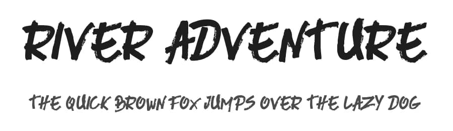 River Adventure by LJ Design Studios — Script Handwritten Font