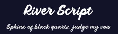 River Script by 7NTypes — Script Handwritten Font — thumbnail 2