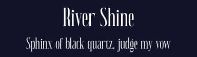 River Shine by ToniStudio — Serif Font — thumbnail 2