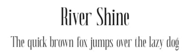 River Shine by ToniStudio — Serif Font — thumbnail 1