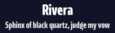 Rivera by Måns Grebäck — Sans Serif Font — thumbnail 2