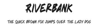 Riverbank by Tokopress — Script Handwritten Font — thumbnail 1