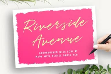 Riverside Avenue Font by wornoutmedia — Script Handwritten Font — thumbnail 1