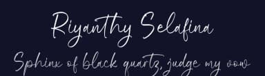 Riyanthy Selafina by Integritype Studio — Script Handwritten Font — thumbnail 2