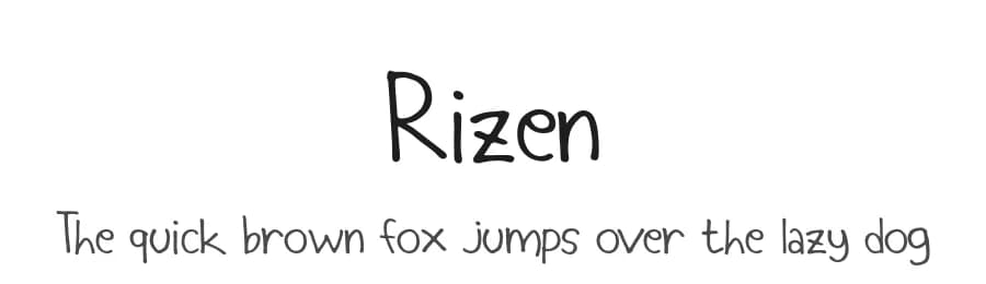 Rizen by Scratch Design — Script Handwritten Font