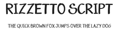 Rizzetto Script by Marcelo Rizzetto — Script Handwritten Font — thumbnail 1