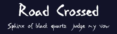 Road Crossed by Shane R — Script Handwritten Font — thumbnail 2