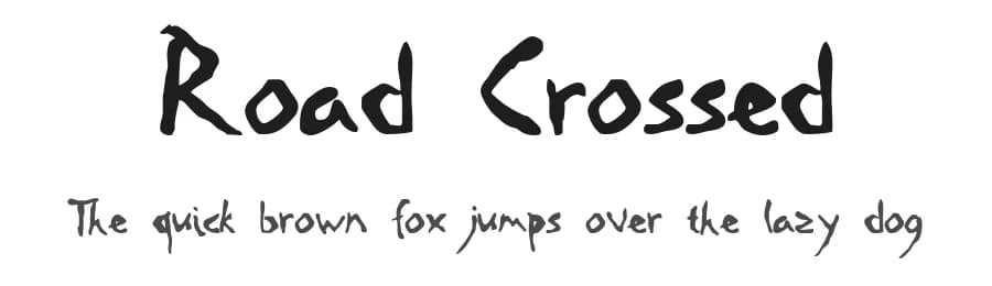 Road Crossed by Shane R — Script Handwritten Font