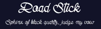 Road Stick by dcoxy - Greg Medina — Script Handwritten Font — thumbnail 2