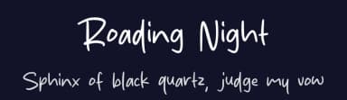 Roading Night by MJType — Script Handwritten Font — thumbnail 2