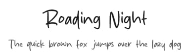 Roading Night by MJType — Script Handwritten Font — thumbnail 1
