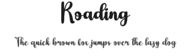 Roading by Scratchones — Script Handwritten Font — thumbnail 1