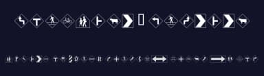 RoadSign + Warning by Benn Coifman — Dingbats Font — thumbnail 2