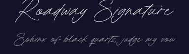 Roadway Signature by Lunas Type — Script Handwritten Font — thumbnail 2