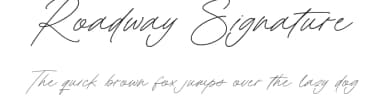 Roadway Signature by Lunas Type — Script Handwritten Font — thumbnail 1