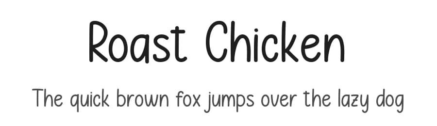 Roast Chicken by Manjali Studio — Script Handwritten Font