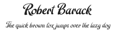 Robert Barack by cove703 — Script Handwritten Font — thumbnail 1