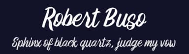 Robert Buso by Ianmikraz — Script Handwritten Font — thumbnail 2