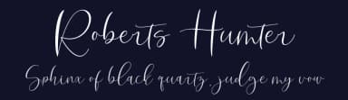 Roberts Humter by mightype — Script Handwritten Font — thumbnail 2