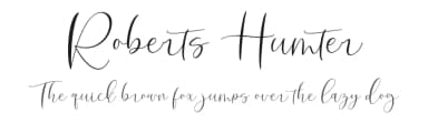 Roberts Humter by mightype — Script Handwritten Font — thumbnail 1