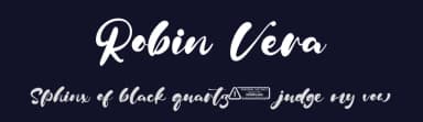 Robin Vera by Kong Font — Script Handwritten Font — thumbnail 2