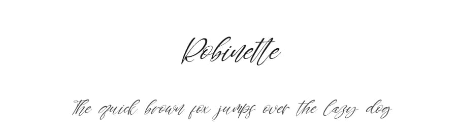 Robinette by Kong Font — Script Handwritten Font