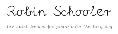 Robin Schooler by Borka Szabo — Script Handwritten Font — thumbnail 1
