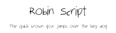 Robin Script by Borka Szabo — Script Handwritten Font — thumbnail 1