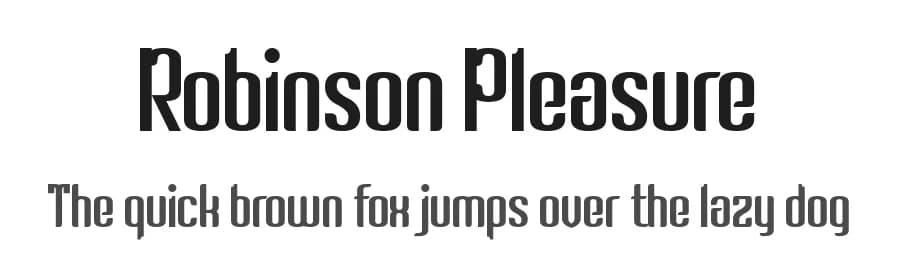 Robinson Pleasure by Chequered Ink — Sans Serif Font
