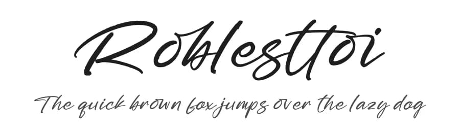 Roblesttoi by Letterena Studios — Script Handwritten Font