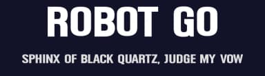 Robot Go by Joseph Dawson — Sans Serif Font — thumbnail 2