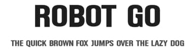 Robot Go by Joseph Dawson — Sans Serif Font — thumbnail 1