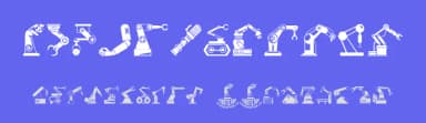Robotic Arm by Woodcutter — Dingbats Font — thumbnail 3