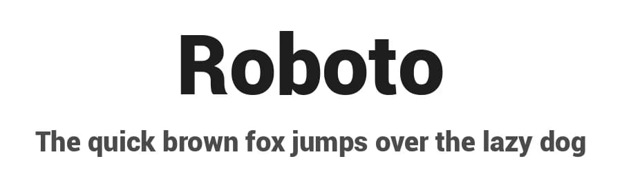 Roboto by Google Android Design — Sans Serif Font