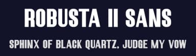 Robusta II Sans by Runsell Studio — Sans Serif Font — thumbnail 2