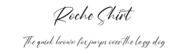 Roche Shirt by Maulana Creative — Script Handwritten Font — thumbnail 1