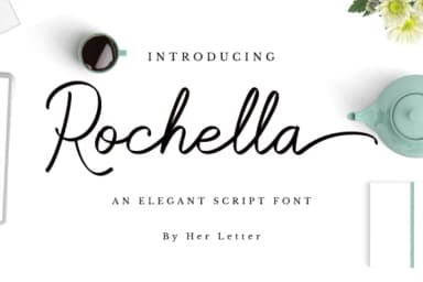 Rochella Font by Her Letter — Script Handwritten Font — thumbnail 1