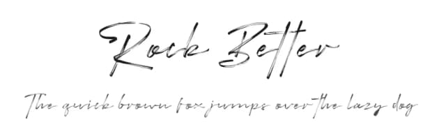 Rock Better by 50Fox Studio — Script Handwritten Font