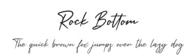 Rock Bottom by Abas Creative — Script Handwritten Font — thumbnail 1