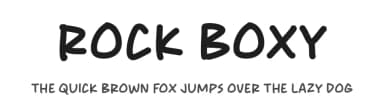 Rock Boxy by Origin Type — Script Handwritten Font — thumbnail 1